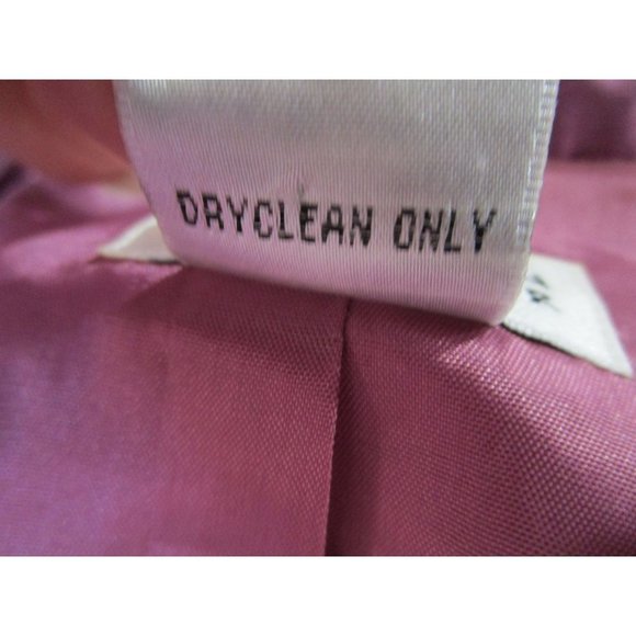 Mulberry Purple Silk Shantung Duster Coat Lined Three Button 16 Allison Taylor E - Picture 16 of 16
